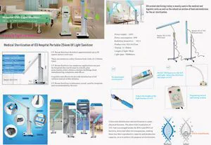 Portable UV Sterilization Light Disinfection Ultraviolet Sterilizer Truck UV Lamp
