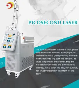 ND: YAG Picosecond Laser 1064 755 532 Tattoo Removal Pigmentation Removal Carbon Peeling Q-Switch Machine