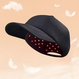 Azure Brain Treatment Pulsed LED Red Light Hat 660nm 850nm Wireless Adjustable Three-Level Brightness Red Light Therapy Helmet Cap Hat