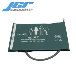 Reusable Child/Adult Nihon Kohden Double-Tube Nylon Cuff NIBP