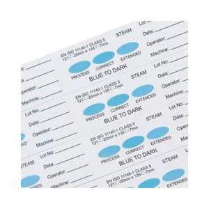 Disposable ISO 11140 Class 4 Indicator Card, Monitors Time/Temperature/Steam