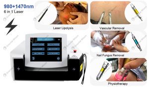 New Technology 980 1470nm Diode Laser Cellulite Removal 980nm Laser Pain Relief Fat Burning Liposuction Machine