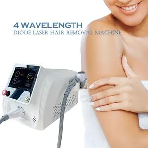 Diode Laser 4 Waves 755nm 808nm 940nm 1064nm 1600W Diode Ice Platinum 808 Nm Diode Laser Hair Removal Machine