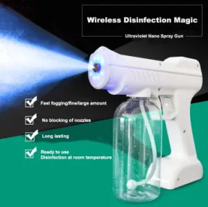 Portable Cordless Atomizer Blue Ray Disinfecting Nano Spray Gun