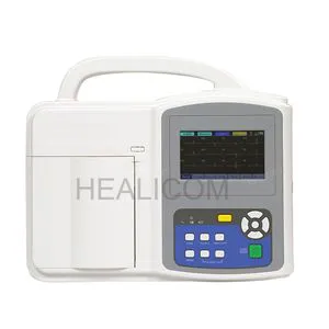 Portable Digital Hospital Electrocardiograph Touch Screen 3-Channel ECG