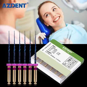Azdent Dental Files Engine Use Niti Super Rotary File 25mm S1 6 PCS/Box