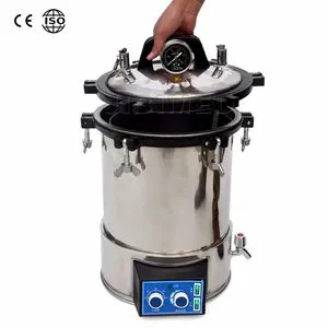 ISO CE 24L Portable Stainless Steel Electric Heated Sterilized Autoclave for Lab