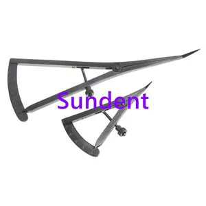 Dental Instrument Stainless Steel Castroviejo Caliper Dental Graduated 0-40mm Angled