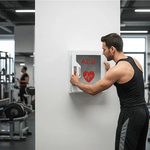 Stainless Steel, Polycarbonate, NEMA 4X, Powder Coated Steel, Wall Mount, Pedestal Mount Audio Alarm, Break Glass Lockable NEMA Rated Aed Box