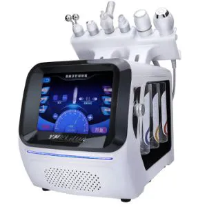 6 In1 Small Hot Bubble Machine Deep Cleaning Diamond H2O2 Glow Facial Cleansing Aqua Peeling Machine