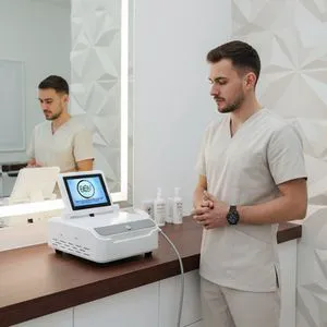 Portable Skin Tightening Fraction Micro Needle 2 in 1 Gold RF Fractional Microneedle with Cold Hammer