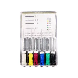 6PCS Stainless Steel K Hand File 6#-80# Endodontic Dental Root Canal Use