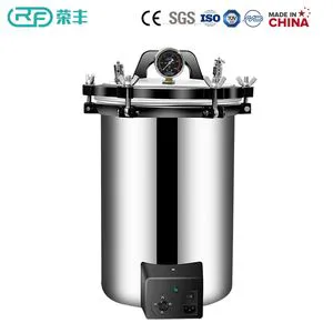 High Pressure Portable Steam Sterilizer with Double Scale Type 2 Reading Pressure Gauge