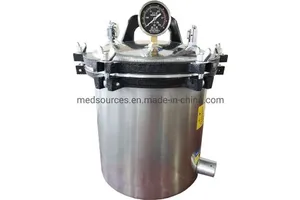 Fully Stainless Steel Structure. Lectric or LPG Heated Portable Pressure Steam Sterilizer