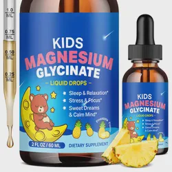 Wholesale Custom Magnesium Glycinate Citrate Drops Liquid Supplements for Kids