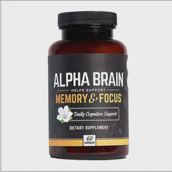 Alpha Brain Capsules Nootropic Supplement Memory Support Brain Health Herbal Complex