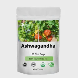 Organic Ashwagandha Tea Bags 100% Natural Herbal Tea Improve Mood and Digestion
