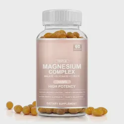 Ausreson OEM Health Supplement 60PCS Malate Glycinate Citrate Magnesium Complex Capsule