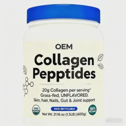 OEM Collagen Peptide Powder 600gnutrition Supplement