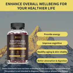Shilajit Gummies with Fulvic Acid for Immune and Brain Health Provide Energy