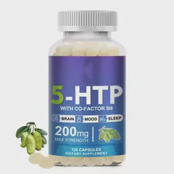 Ausreson OEM Health Supplement 120PCS 5-Hydroxytryptophan Mood Health 5-Htp Capsule
