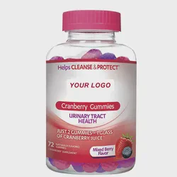 OEM ODM Private Label Vegan Cranberry Extract Gummy Supplement Support Urinary Health Supplement