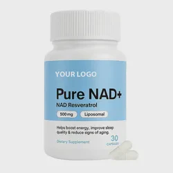 OEM Private Label Premium Nad+ Supplement with Nicotinamide Riboside and Resveratrol for Energy, Anti-Aging, and Brain Health