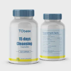 Tcbesk Gut Cleansing Capsules Eliminate Toxins Relieve Bloating Promote Gut Health Support Regular Bowl Movements