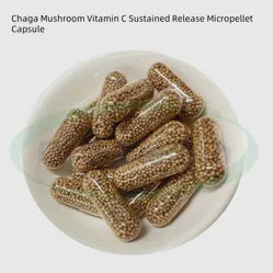 Ausreson OEM Vitamin Supplyment Chaga Mushroom Vitamin C Sustained Release Micropellet Capsule