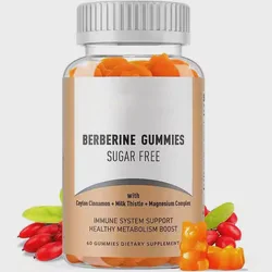 OEM Vegan & Organic Berberine Gummies 1200mg Sugar Free Berberine HCl Gummies