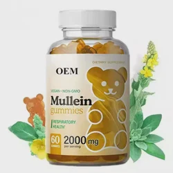 Olli OEM/ODM Private Label Factory Supply Halal Natural Organic Vegan 100% Pure Mullein Extract Gummies