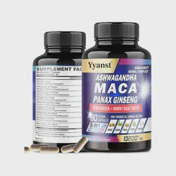 OEM Reduces Fatigue Ashwagandha Maca Extract Man Capsules Boost Energy Increase Stamina Maca Capsules