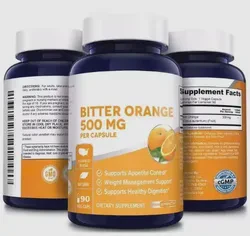 100% Natural Bitter Orange Fat Burner Capsules for Weight Loss