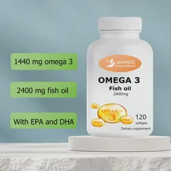 Omega 3 Fish Oil Softgels Containing DHA and EPA for Brain and Immune Health