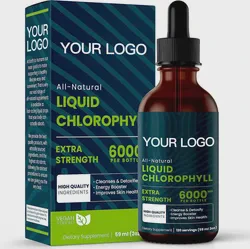 OEM/ODM Private Label Chlorophyll Drops Herbal Extract, Cleansing Detox Energy Healthcare Supplements