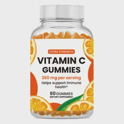 OEM Dietary Supplement Vitamin C Gummies Candy for Immune Health Vitamin C Healthcare Gummy Candy