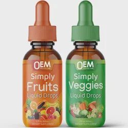 Hot Sale OEM Fruit and Vegetable Supplements High Quality Organic Nature Fruits and Veggies Vitamin Liquid Drops for Balance