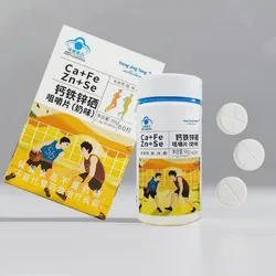 Health Food Prevent Osteoporosis Calcium Iron Zinc Selenium Tablets