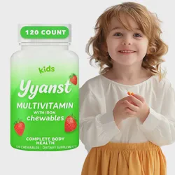 OEM/ODM Strawberry Flavor Immune Multivitamin with Iron Chewables Tablets