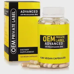 OEM Nicotinamide B3 Supplement Niacinamide Capsules Vegan Rich in Vitamin B3 Niacin