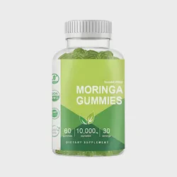 OEM Moringa Gummies with Dietary Fiber Moringa Oleifera Leaf Herbal Supplements