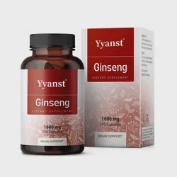 OEM Immune Support Promote Sharper Focus Memory Korean Red Panax Ginseng Capsules