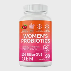 Women's Probiotics, Containing 100 Billion Live Cultures, 90 Plant-Based Capsules