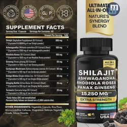 Himalayan Pure Organic Resin Rich in Minerals Health Booster Shilajit Gummies