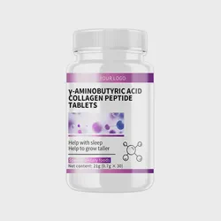 OEM Custom Processing Manufacturer of Gamma Aminobutyric Acid Collagen Peptide Tablets