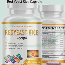 Ausreson OEM Red Yeast Rice 1000mg Heart Health Red Yeast Rice Capsules
