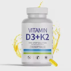Bones Healthy Heart Nature Supplement Vitamin D3 + K2 Softgel