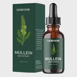 OEM/ODM Natural Mullein Leaf Extract Drops Antioxidant Support Mullein Leaf Drops