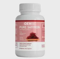 OEM Factory Supply High Absorption Pure Saffron Capsules Saffron Extract Supplement