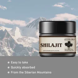 Pure Himalayan Shilajit Resin with Fulvic Acid for Immune Health and Providing Energy
